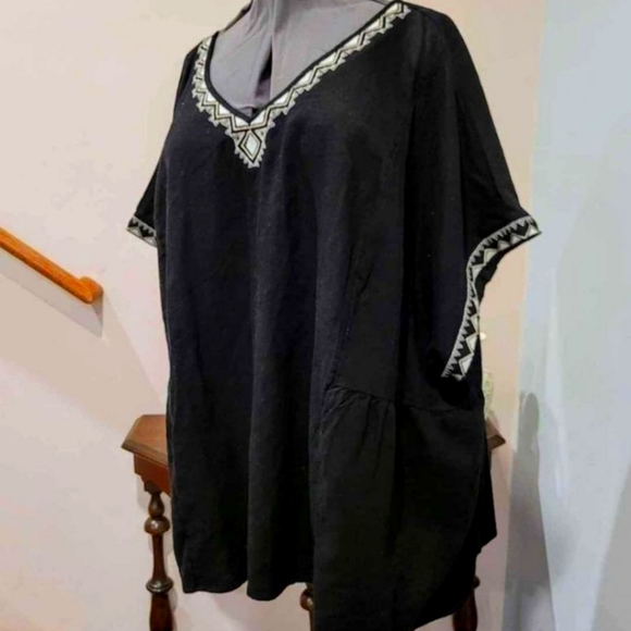 NEW 4X Sonoma Linen Blend Blouse - Picture 7 of 7